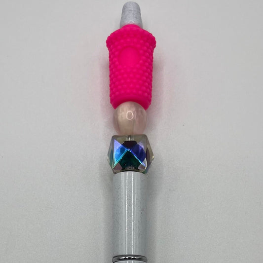 Coffee cup beaded pen